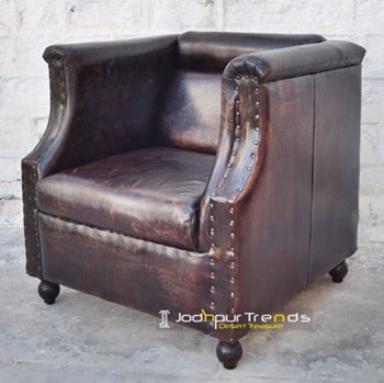 Manufacturer Choice Leather Sofa Single Design