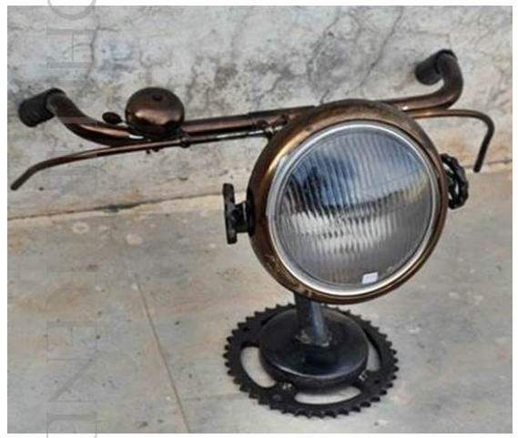 Industrial Cycle Handlebar Lamp