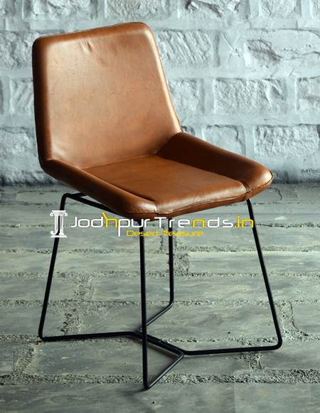 Leather Sleek Chair Industrial Furniture