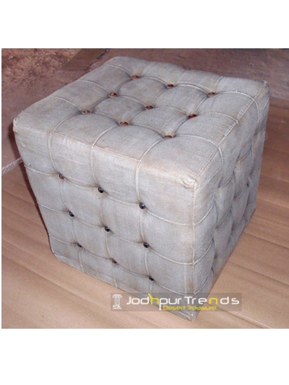 Tufted Pouf Stool Cafe Chair Manufacturer