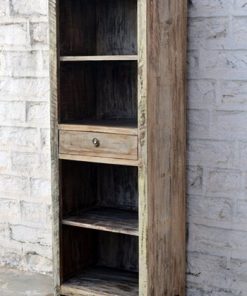 Antique Old Wood Distress Finish Storage Rack