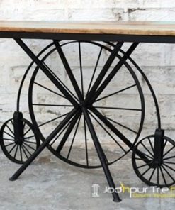 Reclaimed Wood Wheel Indian Hospitality Console