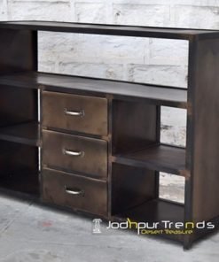 Rustic Metal Country Inspire Open Console Table