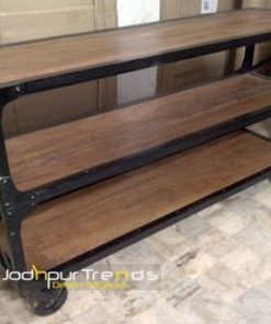 Retro Handcrafted Indian Open Console Table Furniture