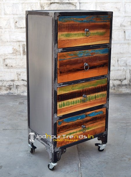 Jodhpur Recycled Wood Long Cabinet Furniture