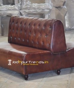 Duel Side Leather Restaurant Popular Sofa
