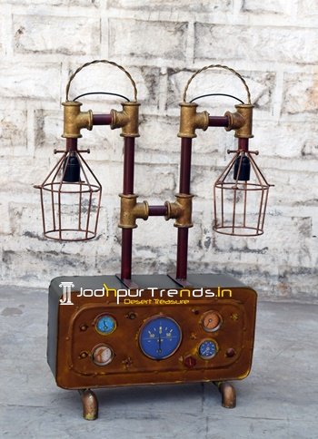 Metal Industrial Table Lamp for Hospitality