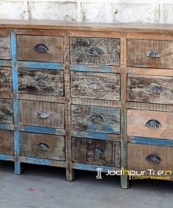 Indian Antique Design Large Drawer Cabinet