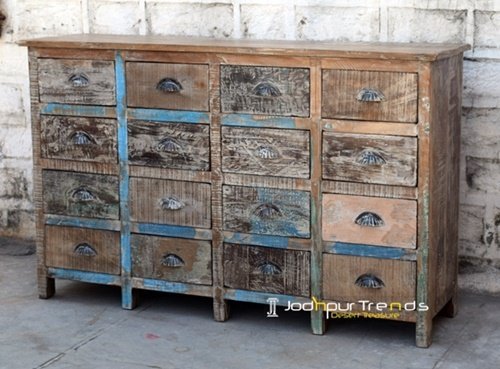 Indian Antique Design Large Drawer Cabinet