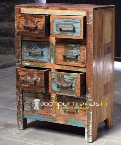 Indian Recycled Antique Wood Cabinet Furniture