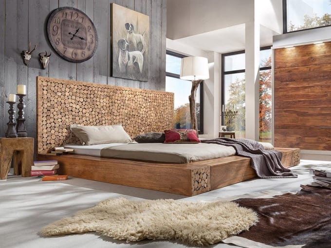 Wooden Handicraft Bed Furniture