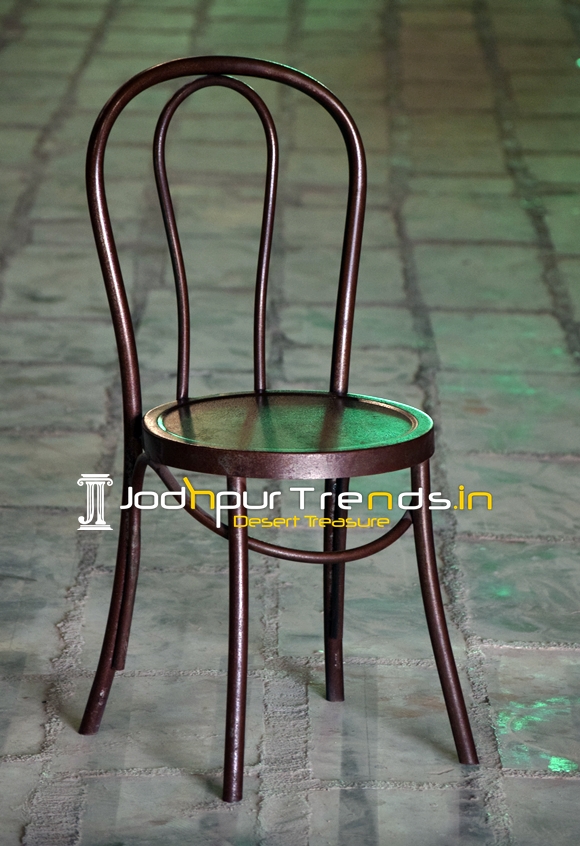 Bent Metal Industrial Style Cafe Bistro Chair Design