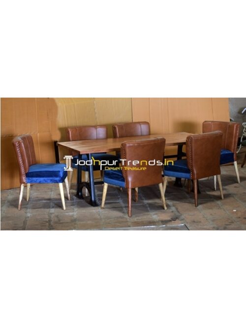 Fine Dine Upholstered Chair Casting Table Set