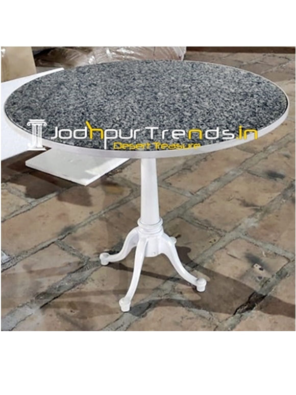 Casting Folding Base with Granite Outdoor Table