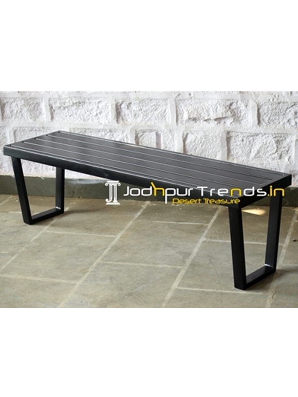 MS Powder Coated Industrial Outdoor Bench