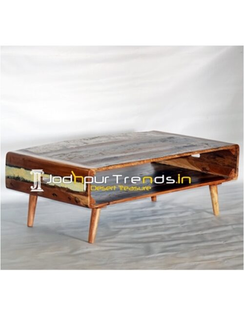 Reclaimed Wood Simple Design Center Table