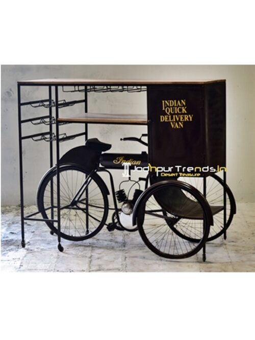 Unique Design Automobile Bar Cabinet on Cycle