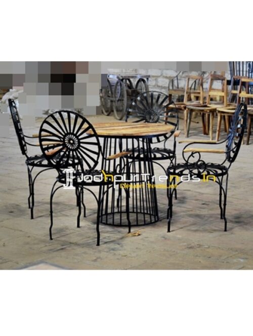 Outdoor Four Seater Cafe Bistro Dining Set