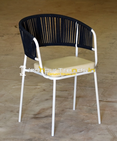 Modern Industrial Rope Chair for Outdoor