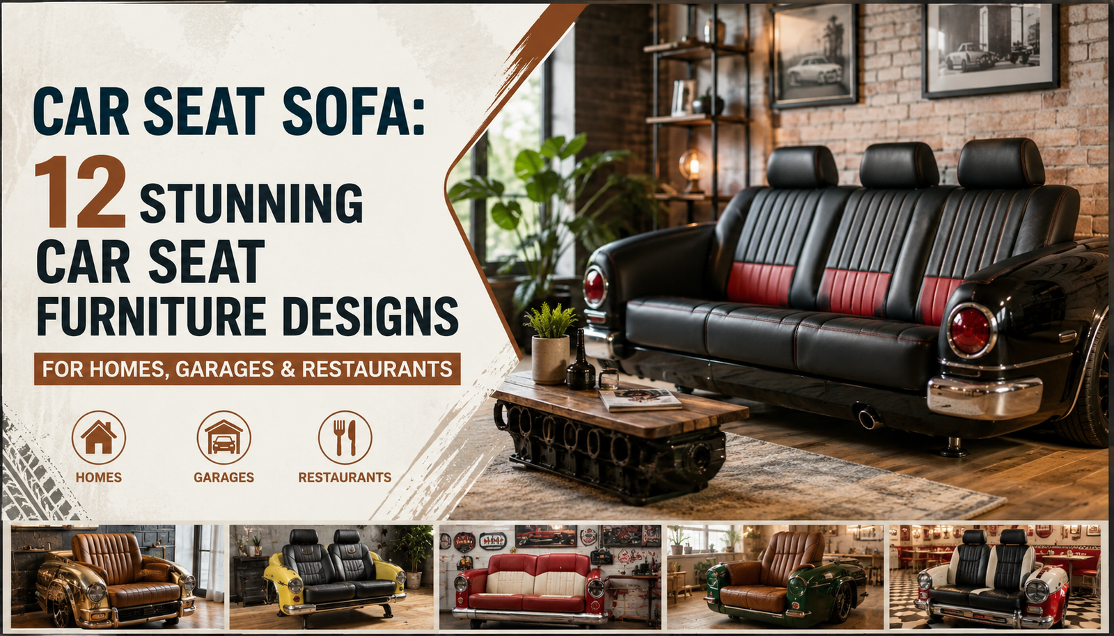 Car Seat Sofa 12 Stunning Car Seat Furniture Designs for Homes, Garages & Restaurants-jodhpurtrends.in